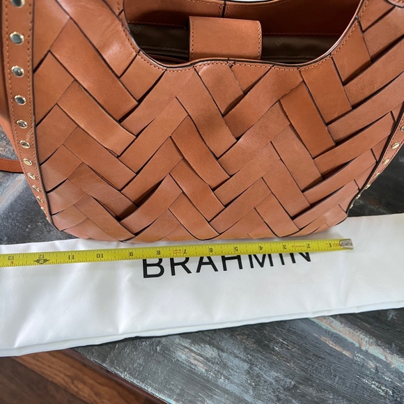 Brahmin Purse- Small Carla Tan Nelani. Excellent condition with papers and bag - Picture 11 of 13